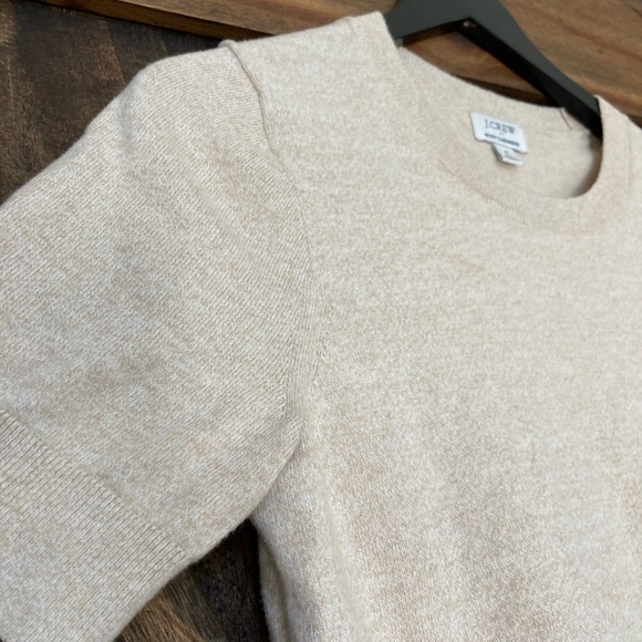 J Crew Tan/Cream With Cashmere Top - Picture 3 of 5